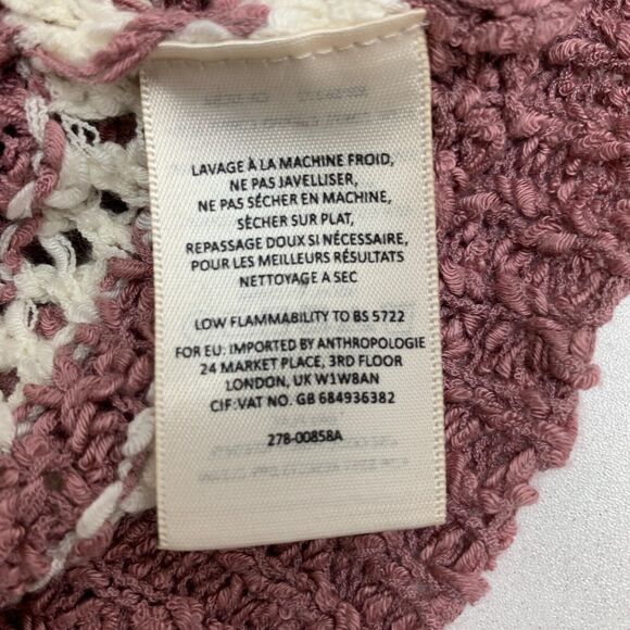 Anthropologie Gwen Textured Knit Tee Womens XS Extra Small Fitted Mid Sleeves - Picture 8 of 13